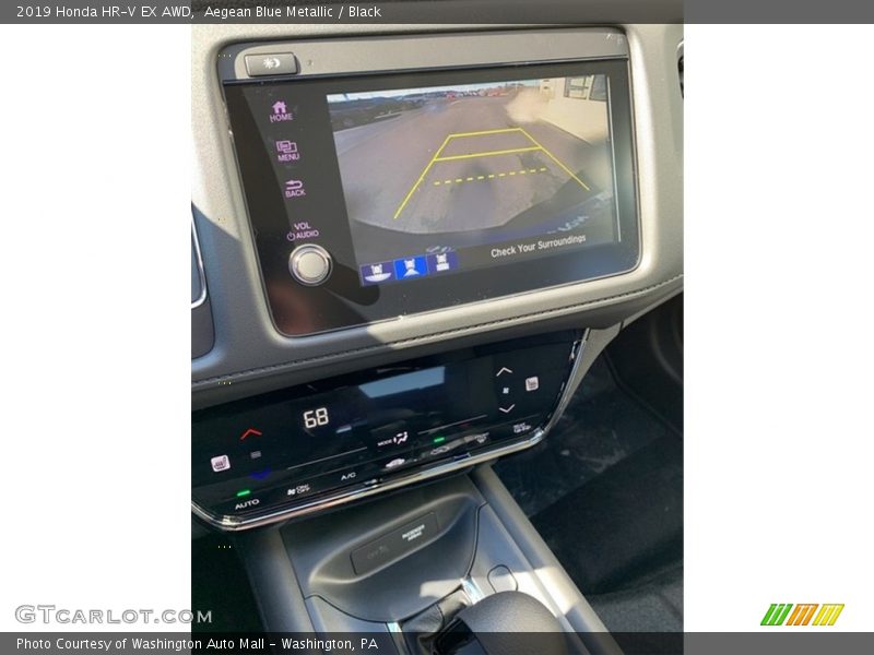 Aegean Blue Metallic / Black 2019 Honda HR-V EX AWD