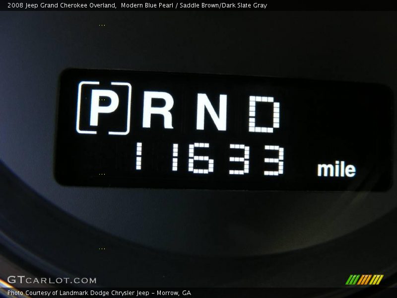 Modern Blue Pearl / Saddle Brown/Dark Slate Gray 2008 Jeep Grand Cherokee Overland