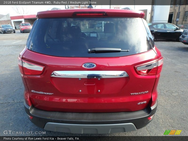 Ruby Red / Medium Light Stone 2018 Ford EcoSport Titanium 4WD