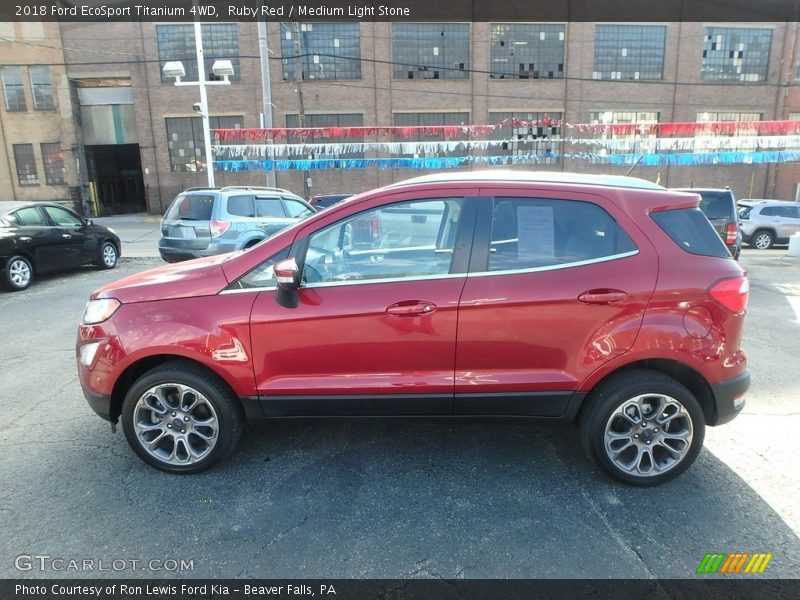Ruby Red / Medium Light Stone 2018 Ford EcoSport Titanium 4WD