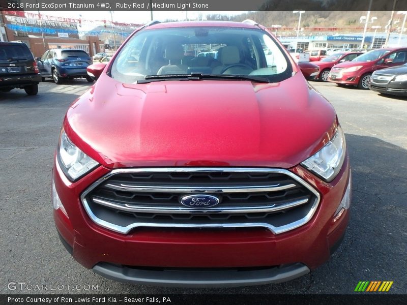 Ruby Red / Medium Light Stone 2018 Ford EcoSport Titanium 4WD