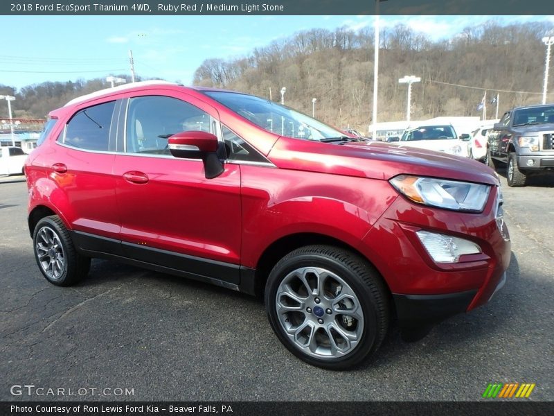 Ruby Red / Medium Light Stone 2018 Ford EcoSport Titanium 4WD