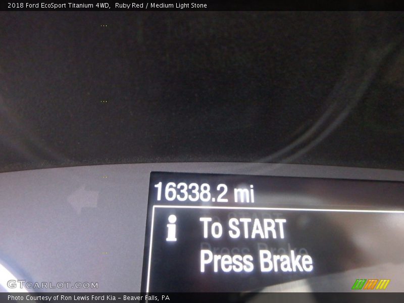 Ruby Red / Medium Light Stone 2018 Ford EcoSport Titanium 4WD