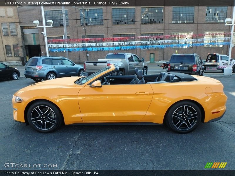  2018 Mustang EcoBoost Premium Convertible Orange Fury