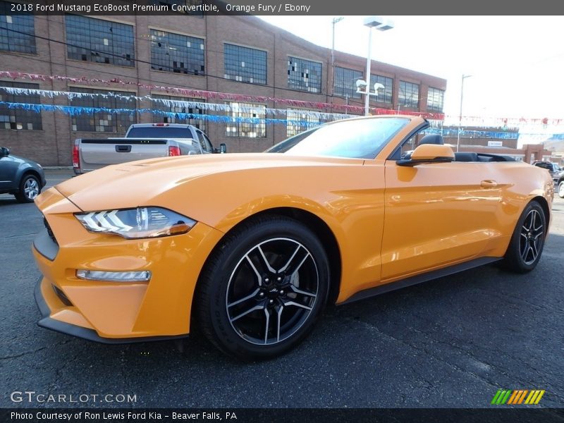 Front 3/4 View of 2018 Mustang EcoBoost Premium Convertible