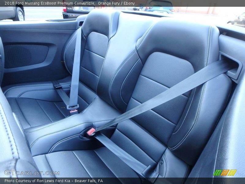 Rear Seat of 2018 Mustang EcoBoost Premium Convertible