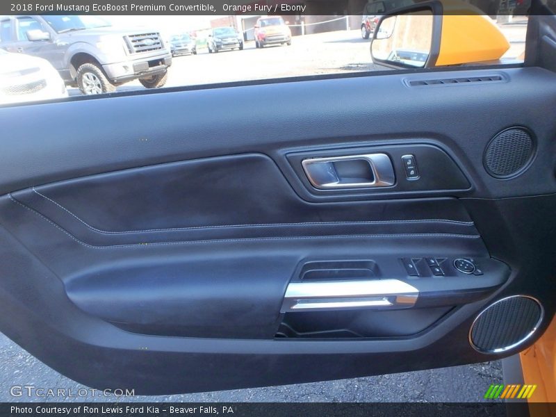 Door Panel of 2018 Mustang EcoBoost Premium Convertible