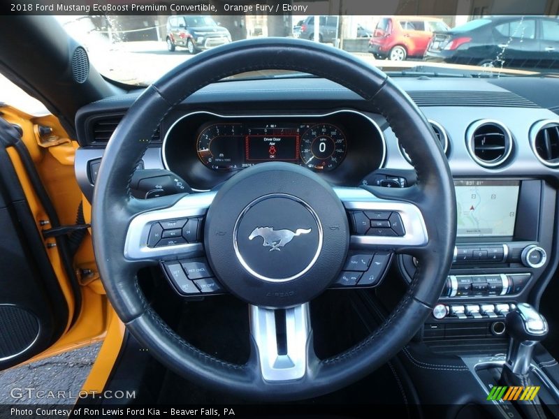  2018 Mustang EcoBoost Premium Convertible Steering Wheel