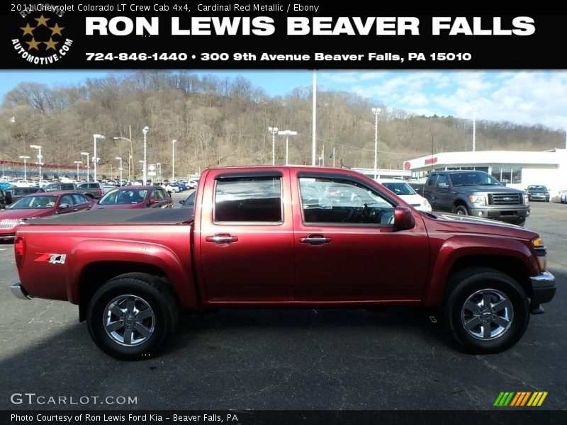 Cardinal Red Metallic / Ebony 2011 Chevrolet Colorado LT Crew Cab 4x4