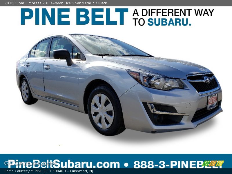 Ice Silver Metallic / Black 2016 Subaru Impreza 2.0i 4-door