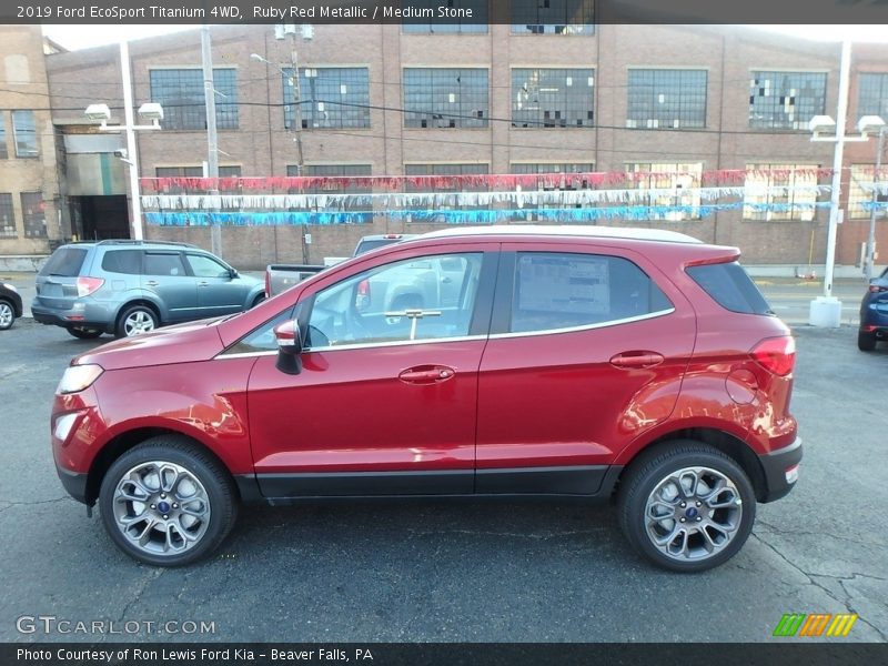 Ruby Red Metallic / Medium Stone 2019 Ford EcoSport Titanium 4WD