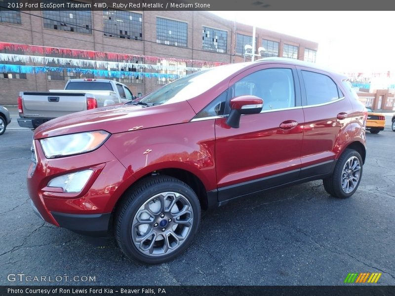 Ruby Red Metallic / Medium Stone 2019 Ford EcoSport Titanium 4WD