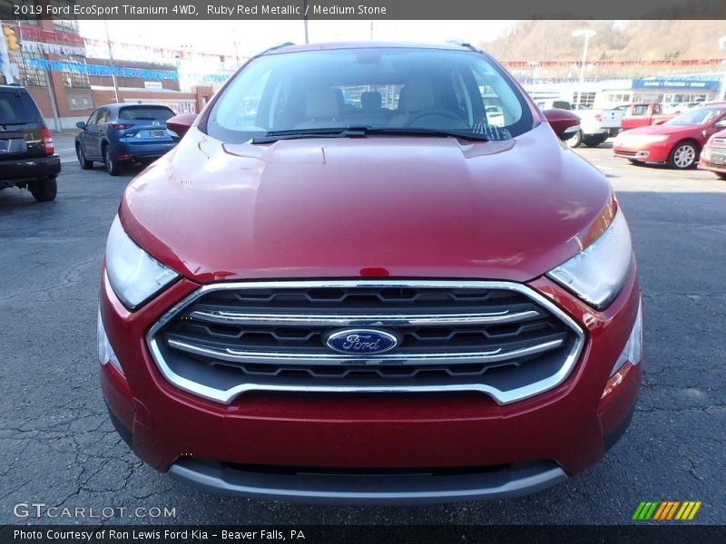 Ruby Red Metallic / Medium Stone 2019 Ford EcoSport Titanium 4WD