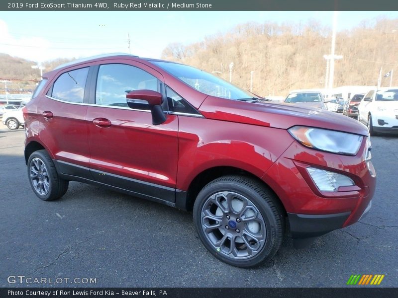 Ruby Red Metallic / Medium Stone 2019 Ford EcoSport Titanium 4WD