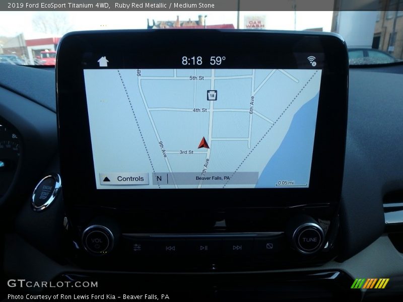 Ruby Red Metallic / Medium Stone 2019 Ford EcoSport Titanium 4WD