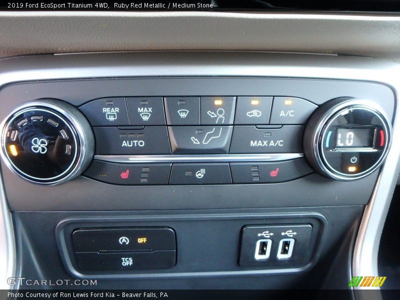 Ruby Red Metallic / Medium Stone 2019 Ford EcoSport Titanium 4WD