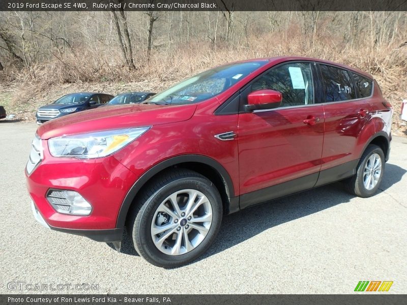 Ruby Red / Chromite Gray/Charcoal Black 2019 Ford Escape SE 4WD