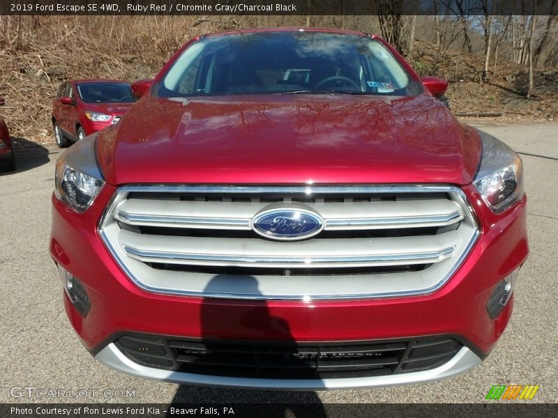 Ruby Red / Chromite Gray/Charcoal Black 2019 Ford Escape SE 4WD