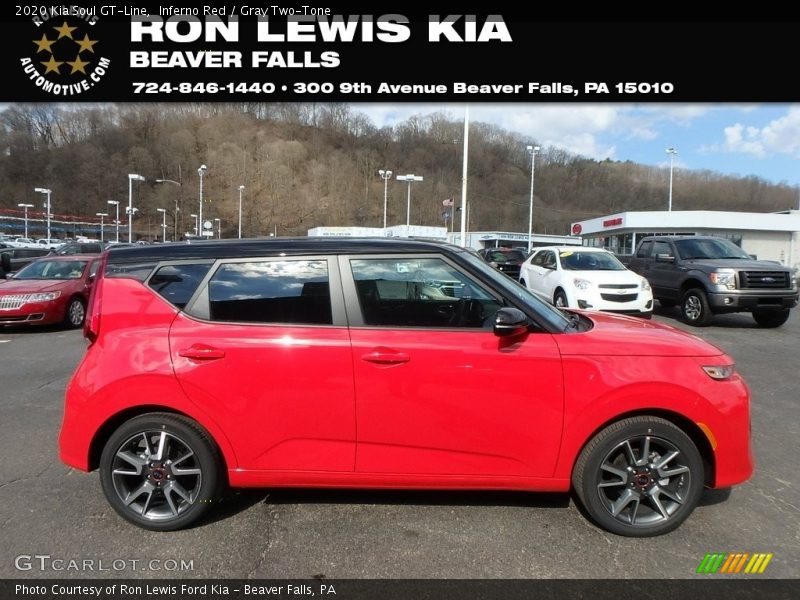 Inferno Red / Gray Two-Tone 2020 Kia Soul GT-Line