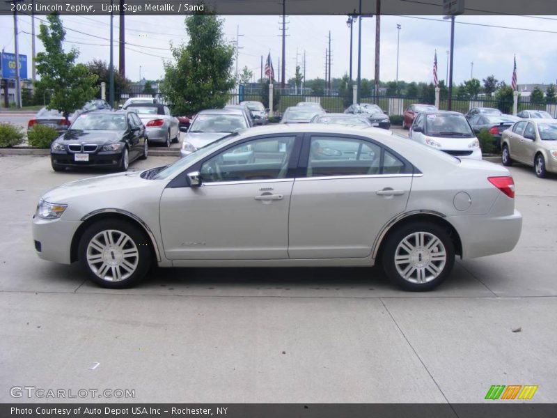 Light Sage Metallic / Sand 2006 Lincoln Zephyr