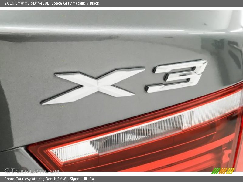 Space Grey Metallic / Black 2016 BMW X3 xDrive28i