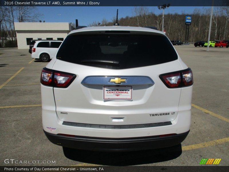 Summit White / Ebony 2016 Chevrolet Traverse LT AWD