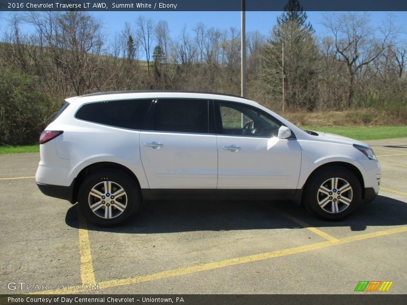 Summit White / Ebony 2016 Chevrolet Traverse LT AWD