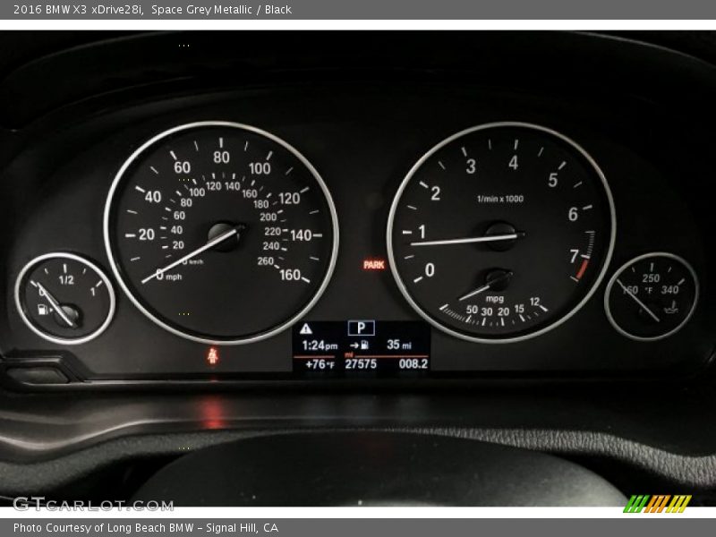 Space Grey Metallic / Black 2016 BMW X3 xDrive28i