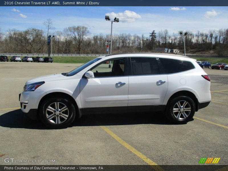 Summit White / Ebony 2016 Chevrolet Traverse LT AWD