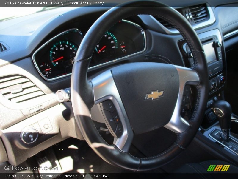 Summit White / Ebony 2016 Chevrolet Traverse LT AWD