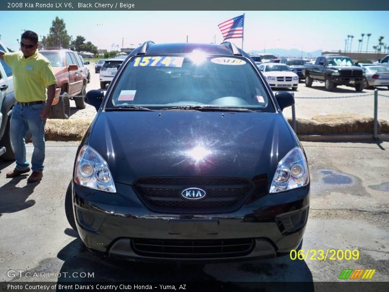 Black Cherry / Beige 2008 Kia Rondo LX V6