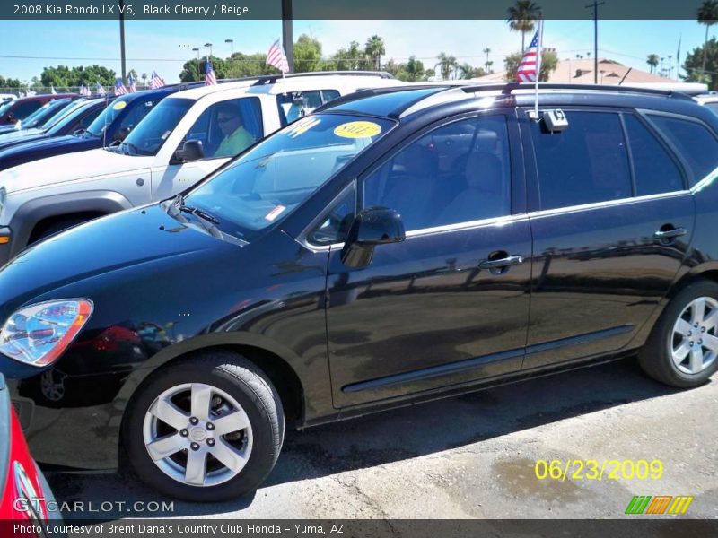 Black Cherry / Beige 2008 Kia Rondo LX V6