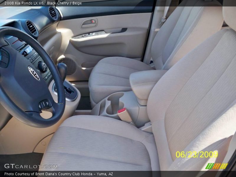 Black Cherry / Beige 2008 Kia Rondo LX V6