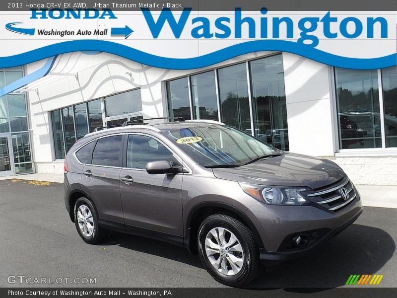 Urban Titanium Metallic / Black 2013 Honda CR-V EX AWD