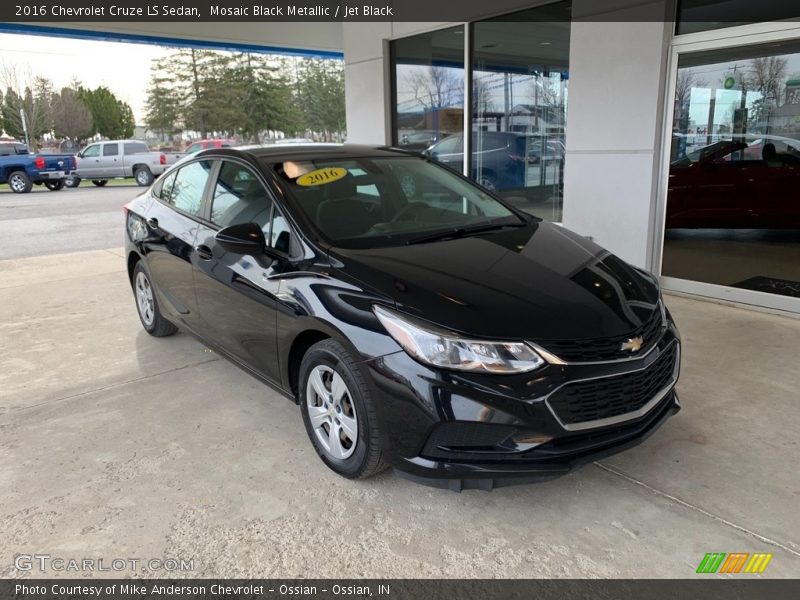 Mosaic Black Metallic / Jet Black 2016 Chevrolet Cruze LS Sedan