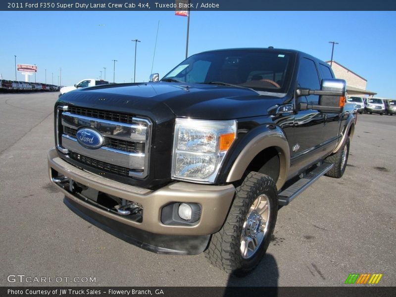 Tuxedo Black / Adobe 2011 Ford F350 Super Duty Lariat Crew Cab 4x4