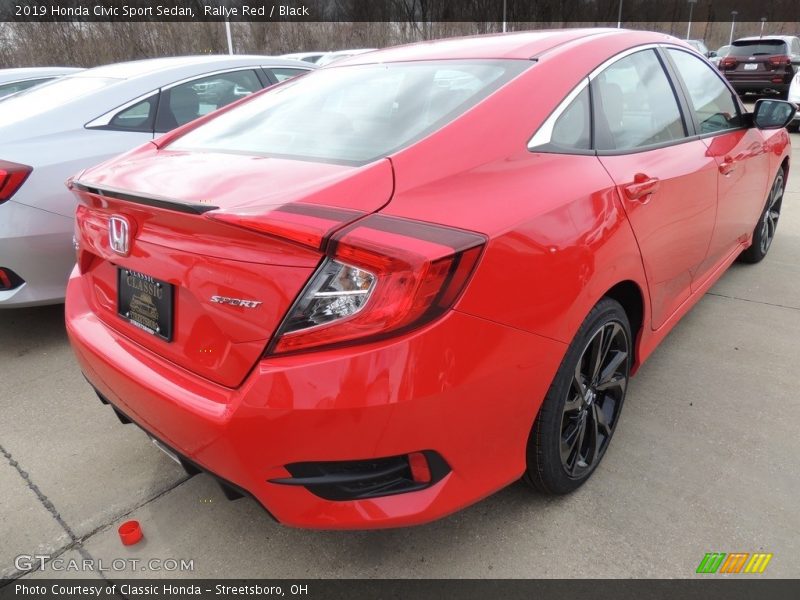 Rallye Red / Black 2019 Honda Civic Sport Sedan