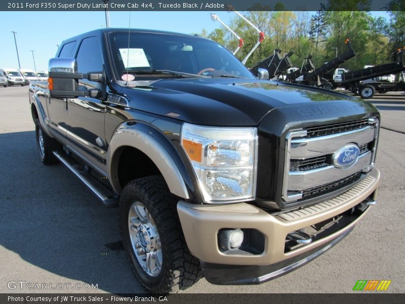 Tuxedo Black / Adobe 2011 Ford F350 Super Duty Lariat Crew Cab 4x4