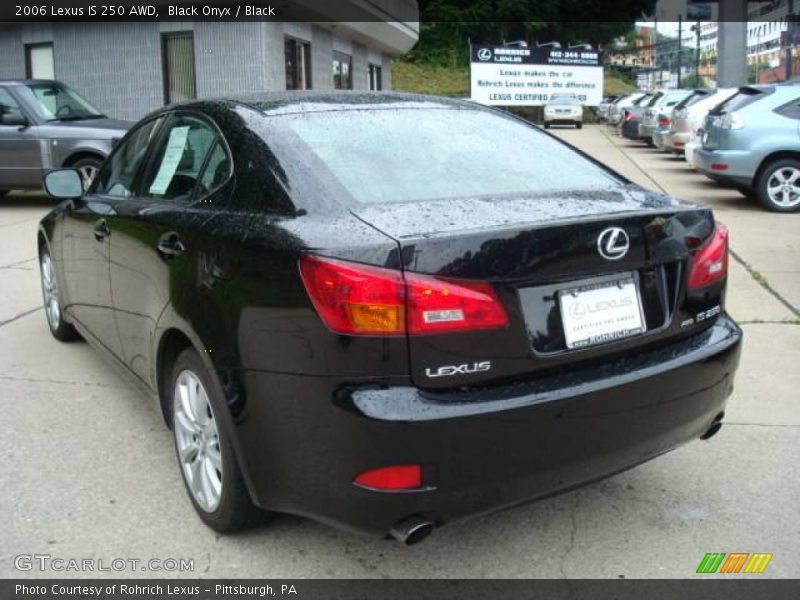 Black Onyx / Black 2006 Lexus IS 250 AWD