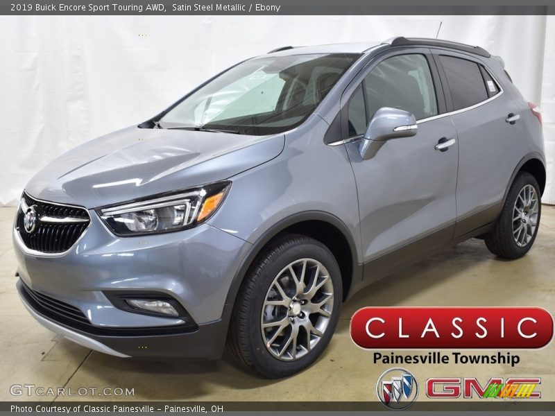 Satin Steel Metallic / Ebony 2019 Buick Encore Sport Touring AWD