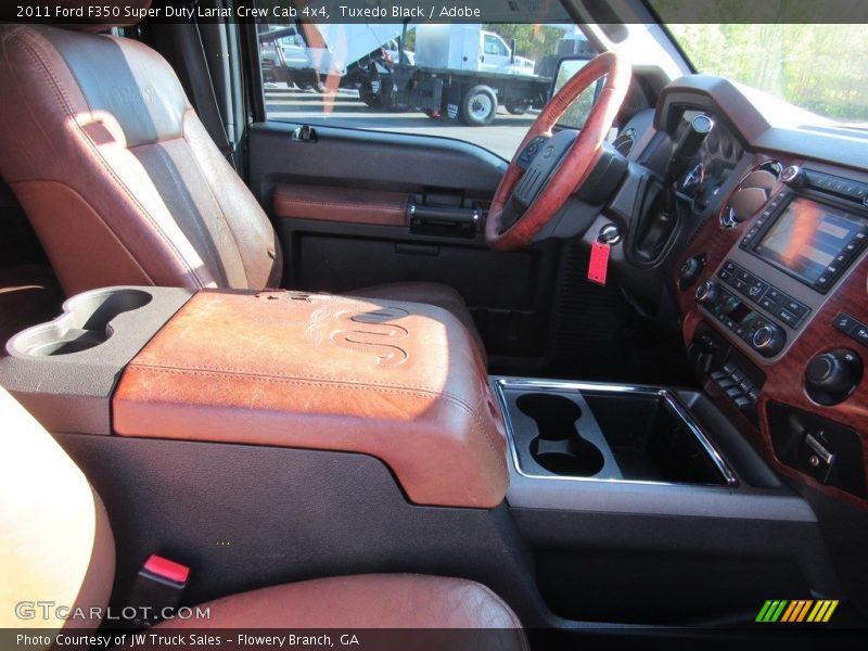Tuxedo Black / Adobe 2011 Ford F350 Super Duty Lariat Crew Cab 4x4