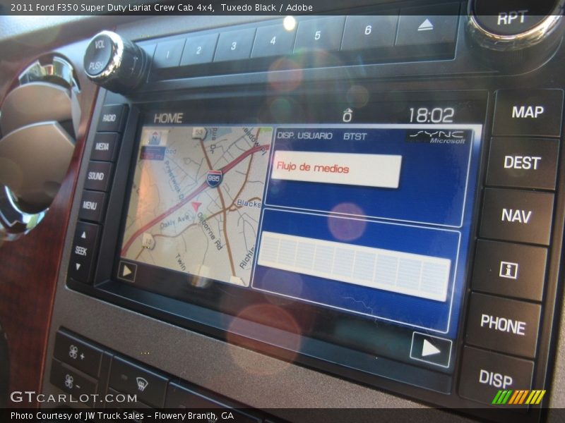 Tuxedo Black / Adobe 2011 Ford F350 Super Duty Lariat Crew Cab 4x4