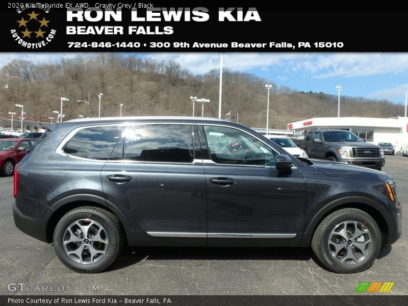 Gravity Grey / Black 2020 Kia Telluride EX AWD