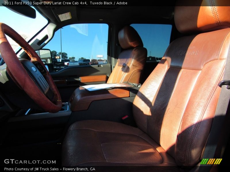 Tuxedo Black / Adobe 2011 Ford F350 Super Duty Lariat Crew Cab 4x4