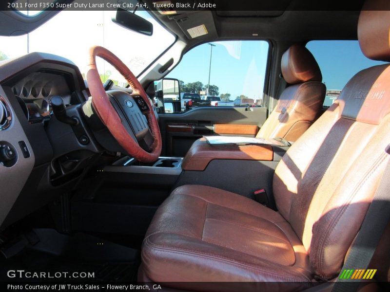 Tuxedo Black / Adobe 2011 Ford F350 Super Duty Lariat Crew Cab 4x4