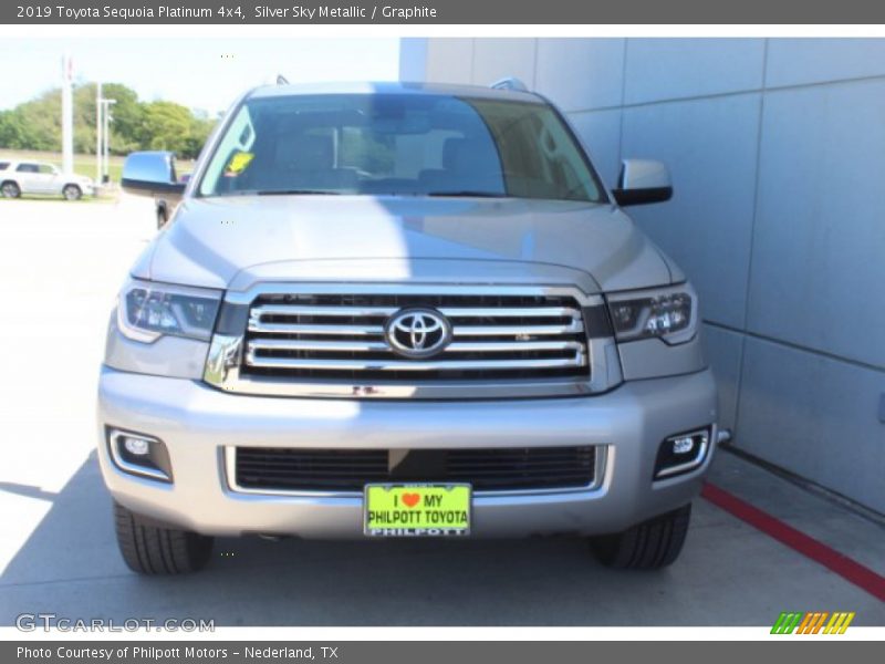 Silver Sky Metallic / Graphite 2019 Toyota Sequoia Platinum 4x4