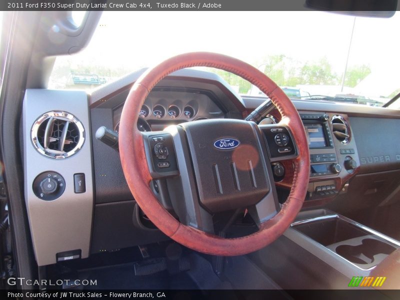 Tuxedo Black / Adobe 2011 Ford F350 Super Duty Lariat Crew Cab 4x4