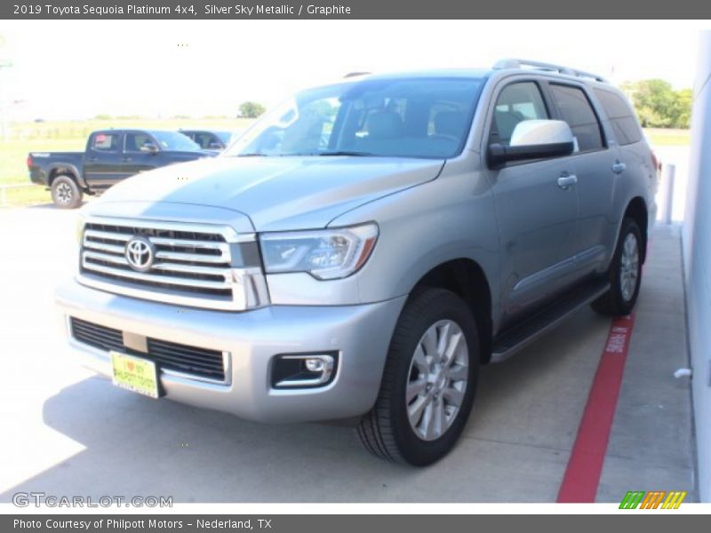 Silver Sky Metallic / Graphite 2019 Toyota Sequoia Platinum 4x4