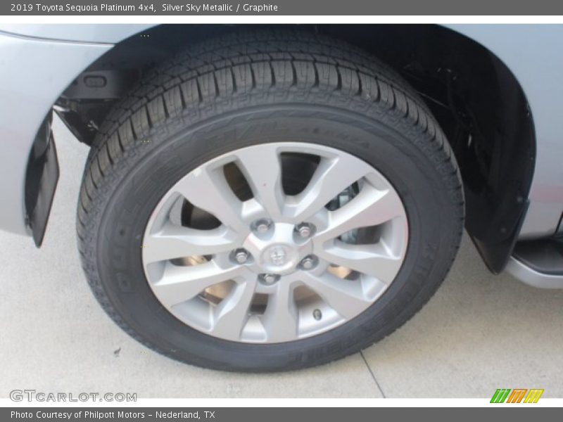 Silver Sky Metallic / Graphite 2019 Toyota Sequoia Platinum 4x4