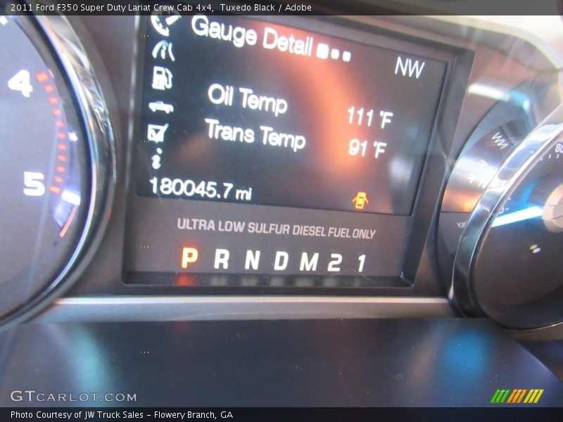 Tuxedo Black / Adobe 2011 Ford F350 Super Duty Lariat Crew Cab 4x4